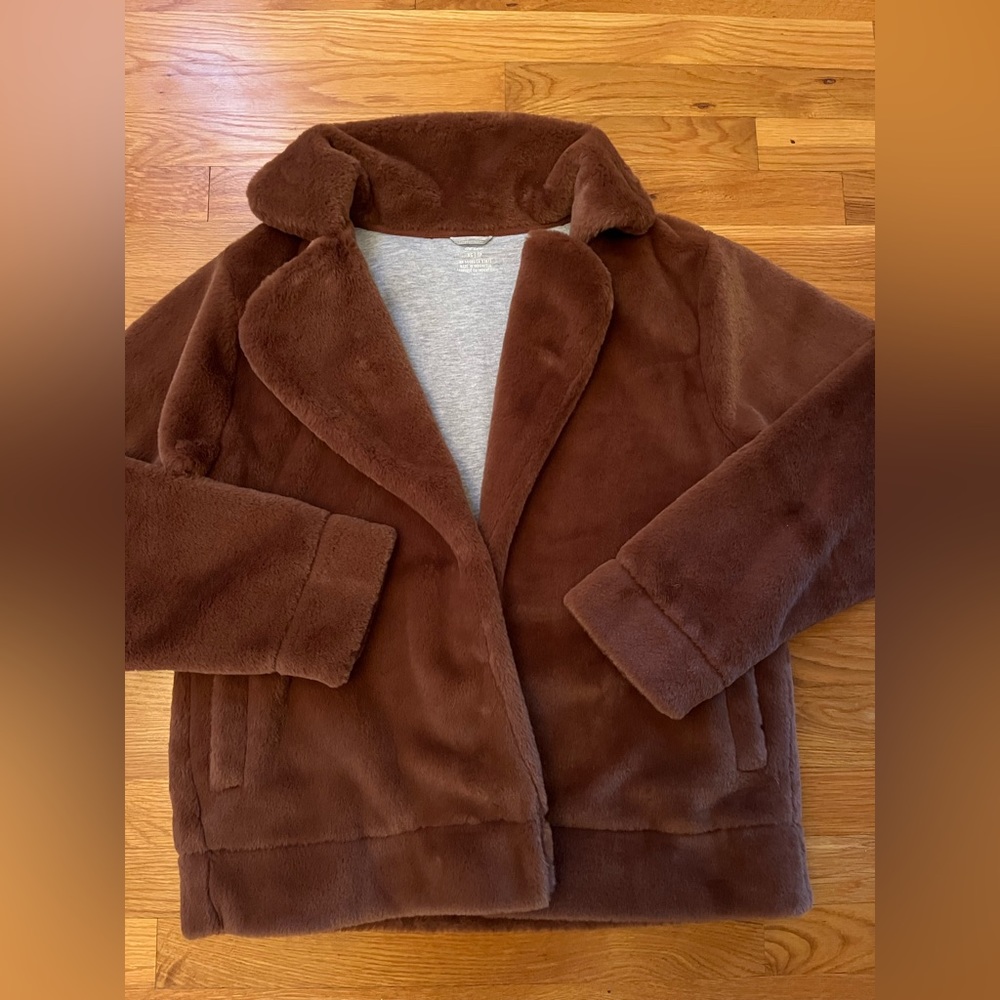 Aerie brown velour jacket size XS- never worn